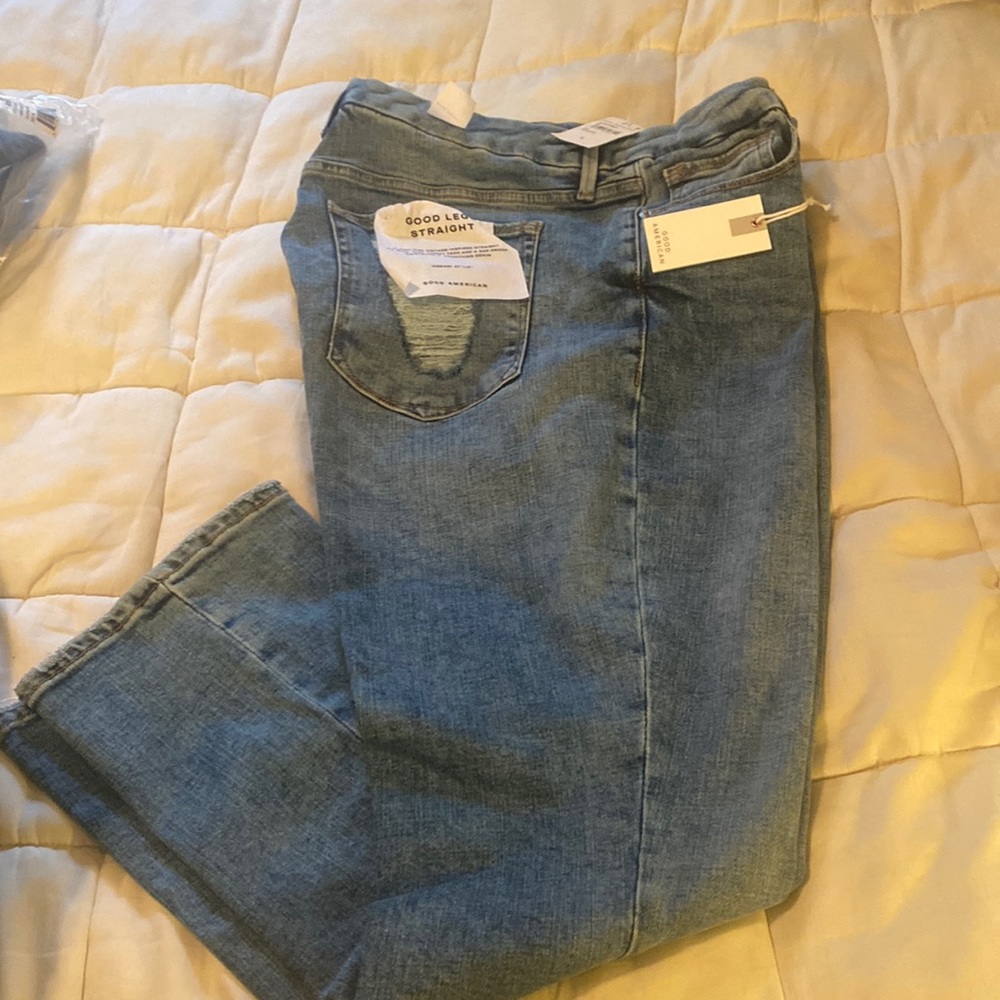 Good American size 16 straight, indigo